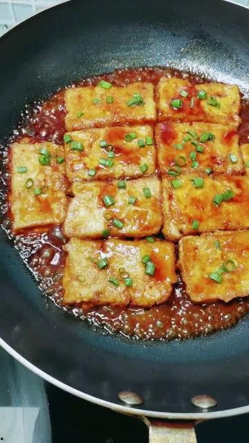 锅塌豆腐视频,豆腐金黄香脆，汤汁浓郁，简单易学！